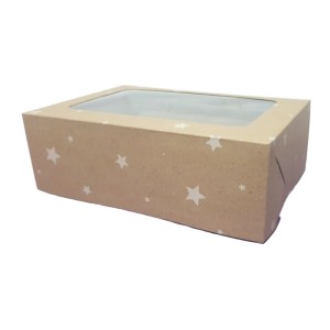 PACKING CAJA DESAYUNO ESTRELLA KRAFT 17.7x26x8.7cm COD506